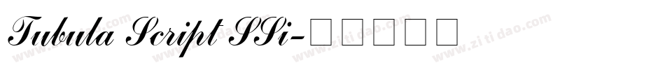 Tubula Script SSi字体转换